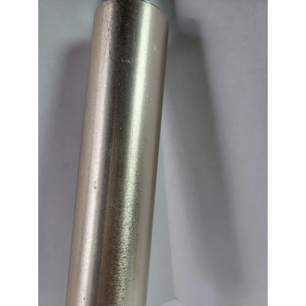 Vintage MCM Gold Anodized Aluminum Rolling Pin Chrome Handles 1950s 1960s